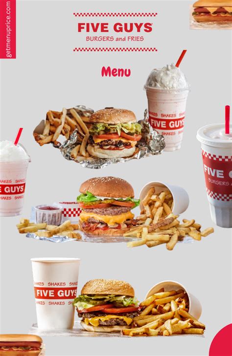 Five Guys menu